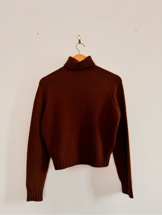 Doen Sweaters - Doen Chocolate Brown Ribbed Turtleneck Sweater